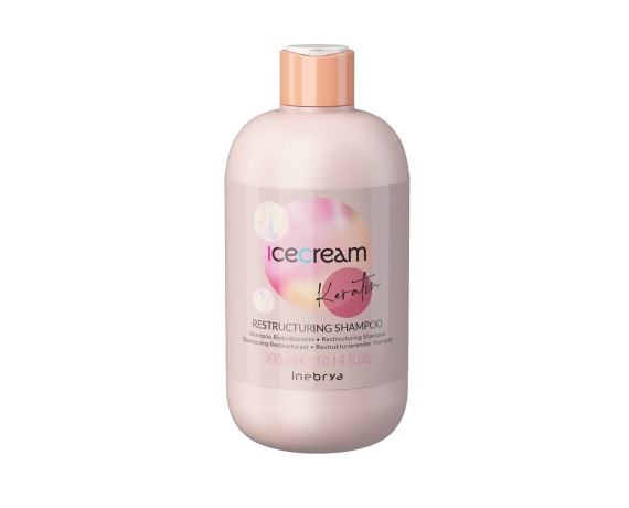 Inebrya Ice Cream Keratin Yeniden Yapılandırıcı Saç Şampuanı 300ml