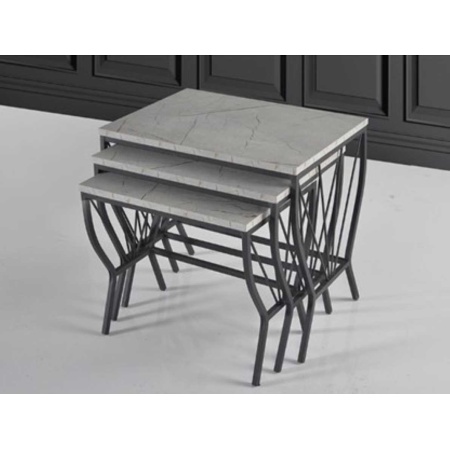 Zigon Sehpa Renk Seçeneğiyle Mermer Desenli