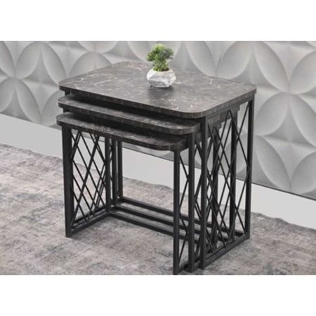 Zigon Sehpa Renk Seçeneğiyle Desenli