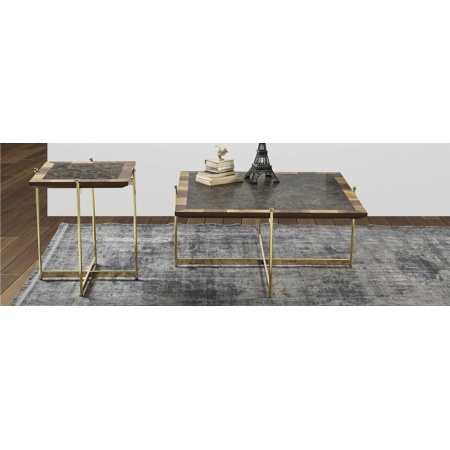 Orta Sehpa Mermer Desenli