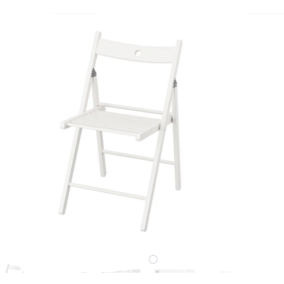 Katlanır Sandalye - Beyaz