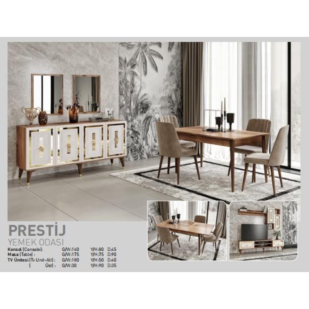 Salon Yemek Odası Takımı Prestij