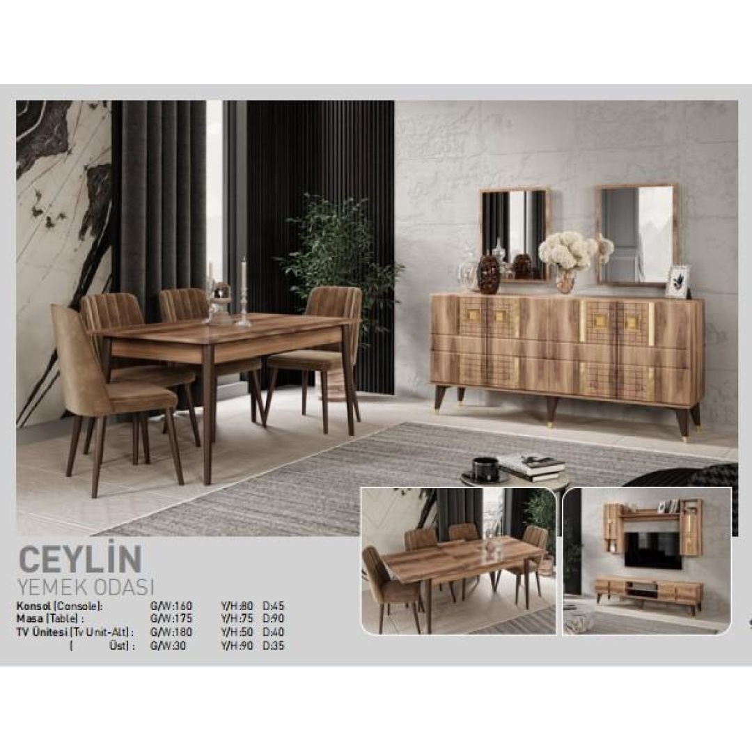 Salon Yemek Odası Takımı Ceylin