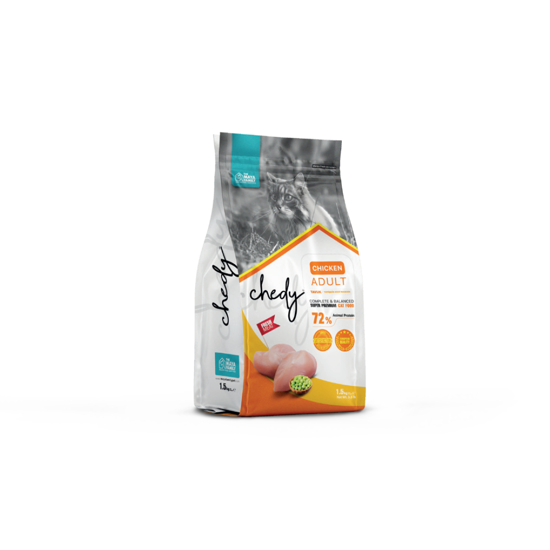 Yetişkin Kedi Maması - Chedy ADULT CHICKEN 1.5 kg