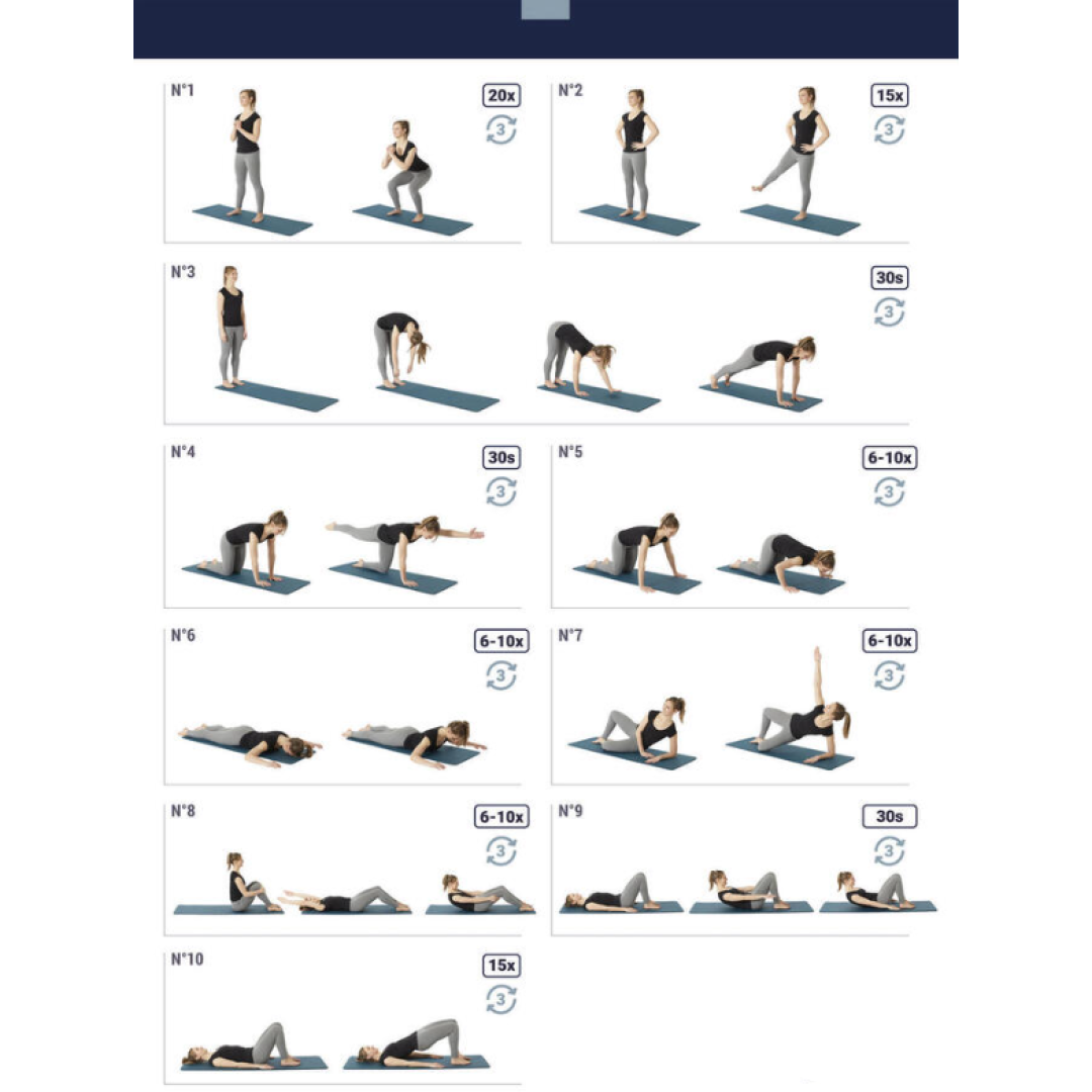 Pilates Matı 160 cm  55 cm 10 mm S