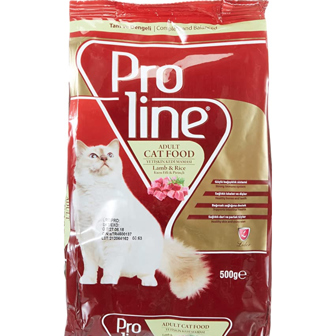 Proline Yetişkin Kedi Maması Kuzu Eti ve Pirinçli 0/5 Kg