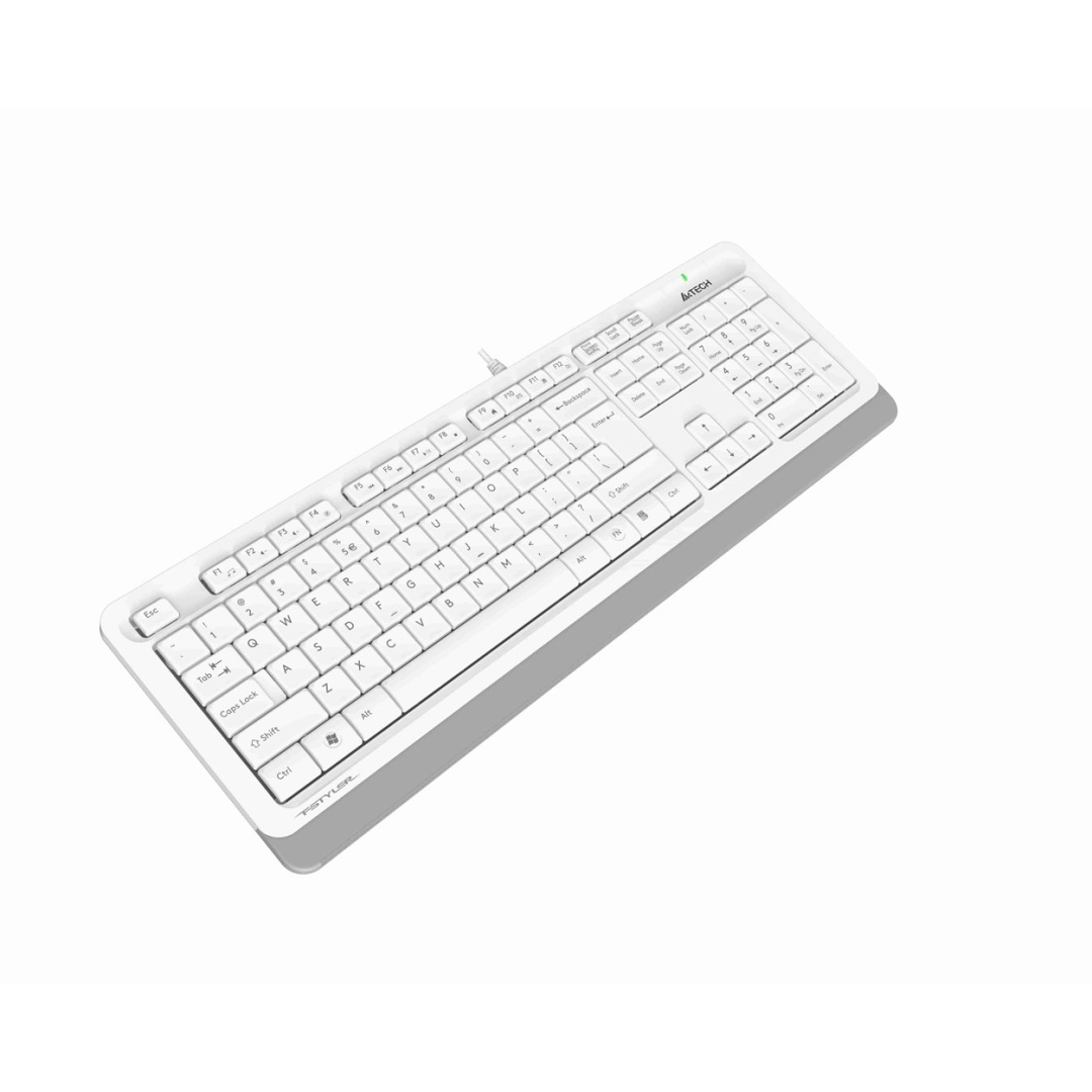 A4Tech FK10 USB Kablolu Multimedia Klavye Beyaz