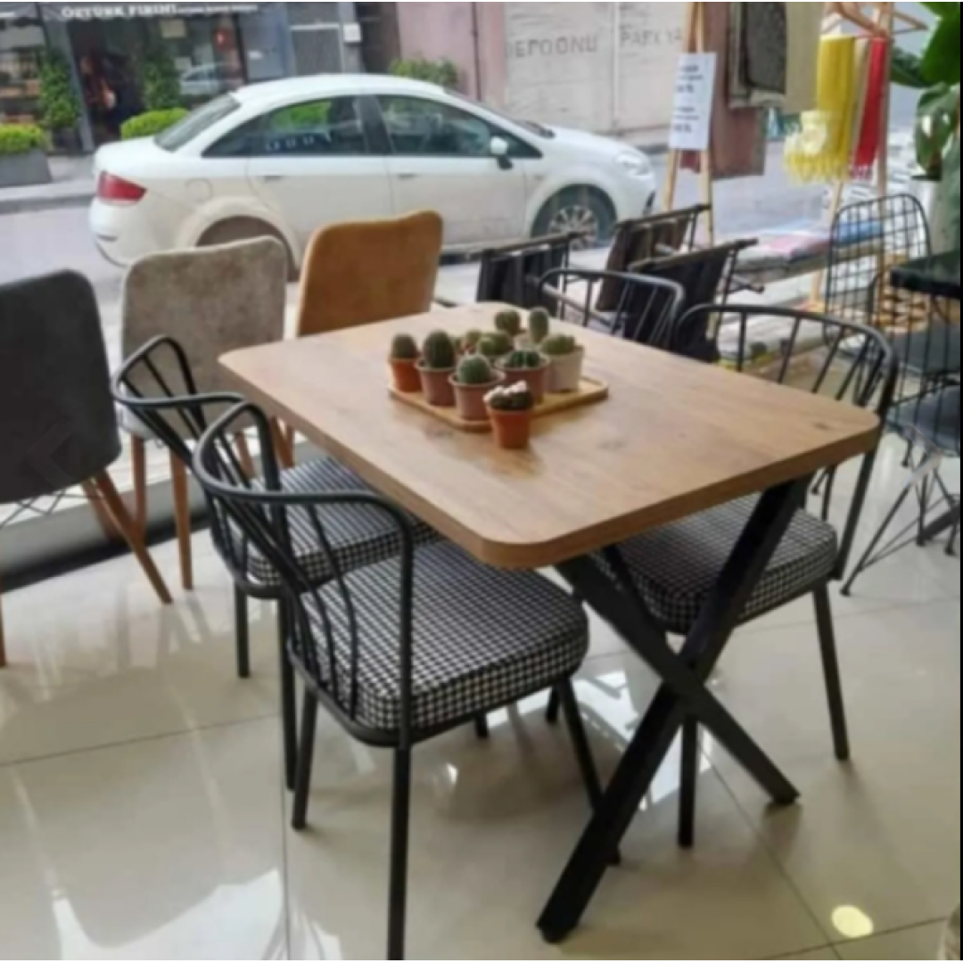 X Ayaklı Masa Sandalye Takımı  Renk Seçeneği