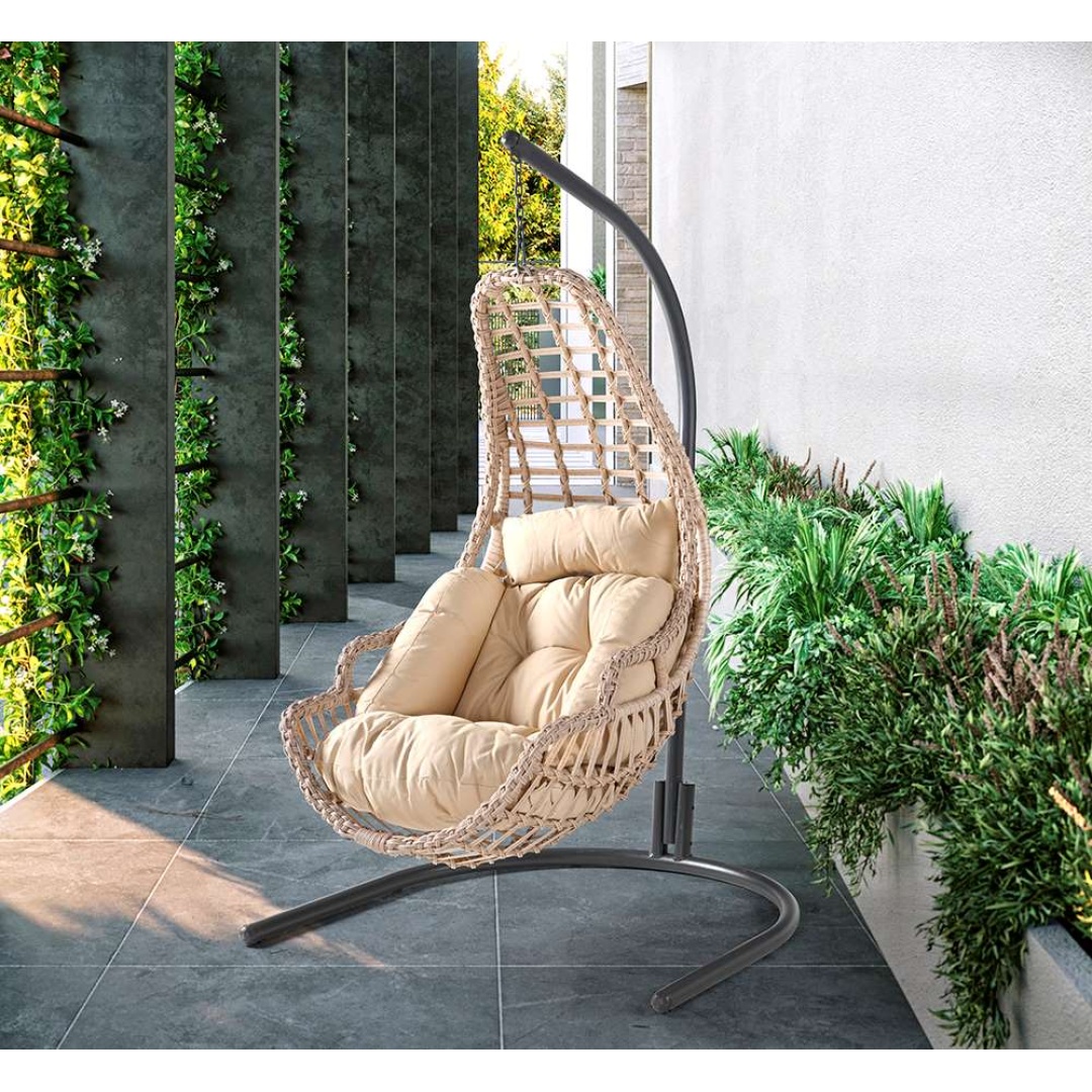 Bahçe Balkon Teras Tekli Salıncak Muz