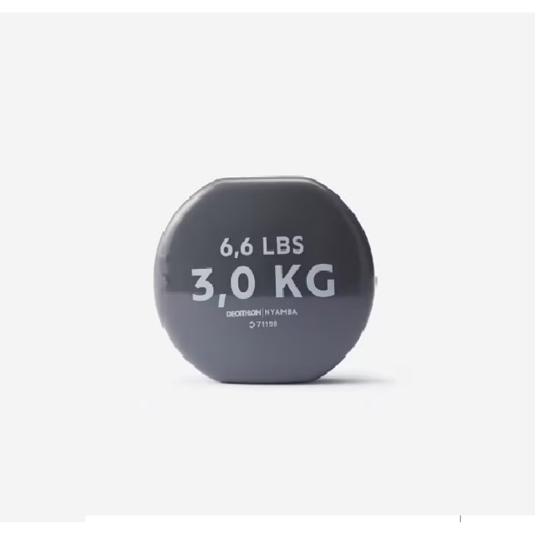 Gri Dambıl 3 Kg 2 Adet | Kas Güçlendirme ve Performans Artırma İçin