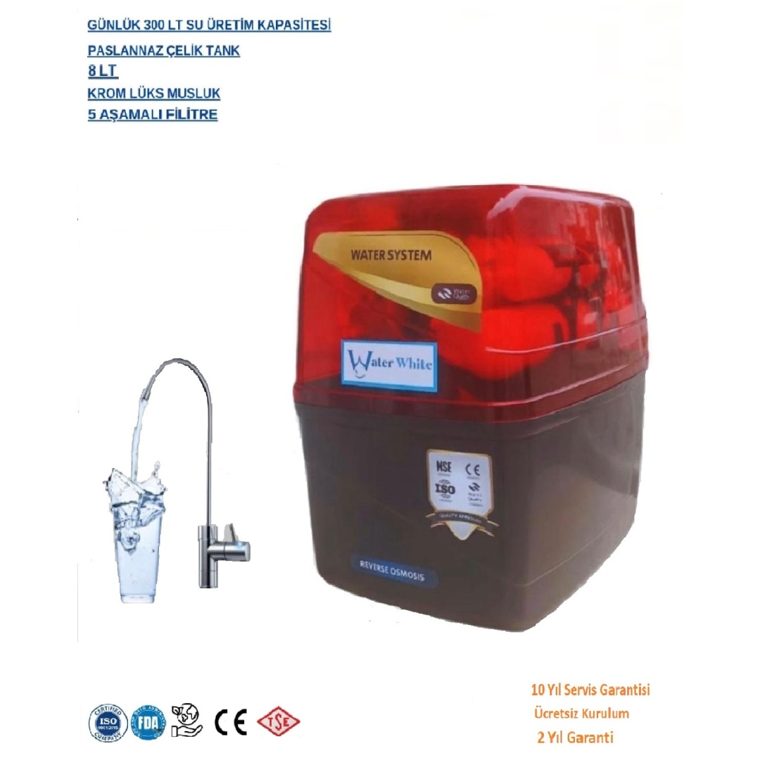 Yeni Nesil 5 Filtreli Membranlı Su Arıtma Cihazı | Paslanmaz Çelik Tank ile Sağlıklı İçme Suyu