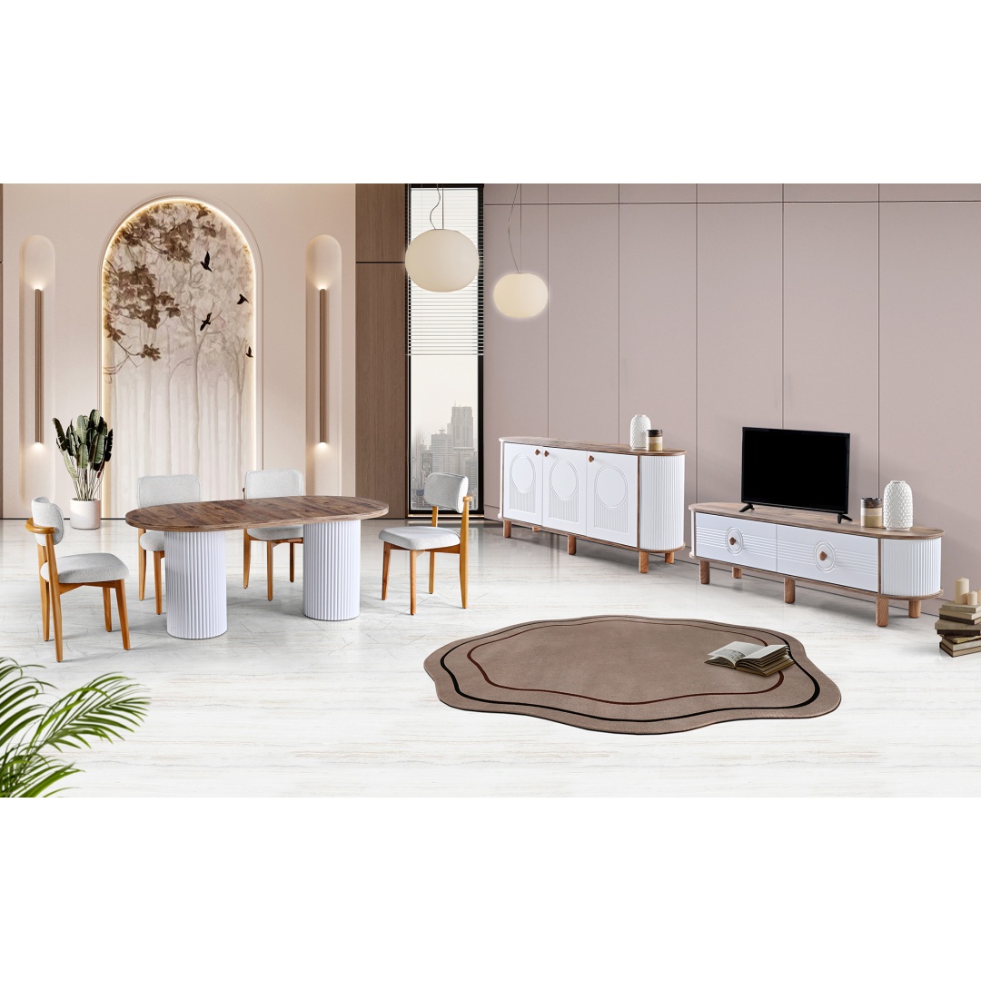 Bohem Salon Yemek Odası Masa Sandalye Takımı