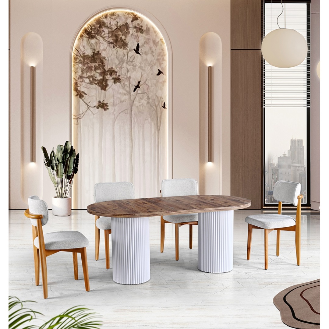 Bohem Salon Yemek Odası Masa Sandalye Takımı