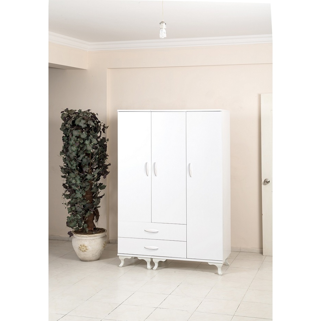 Elbise Dolabı 3 Kapılı Renk Seçenekli 120 Cm