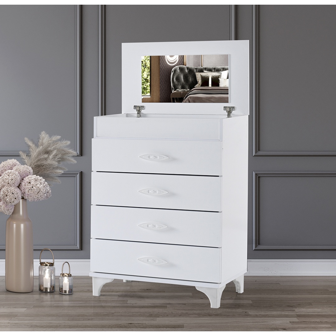 Aynalı Şifonyer Renk Seçenekli 92 Cm