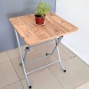 Katlanır Balkon Mutfak Masası Atlantik Çam 60x60 cm Ölçü Seçenekli