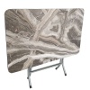Katlanır Balkon Mutfak Masası Gri - 70*109 cm