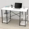 Beyaz 4 Raflı Çalışma Masası - Modern ve Fonksiyonel Ofis Çözümü