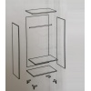 Beyaz 2 Kapılı Gardırop - Aynalı Model