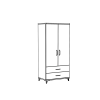 Beyaz 2 Kapılı Gardırop - Aynalı Model