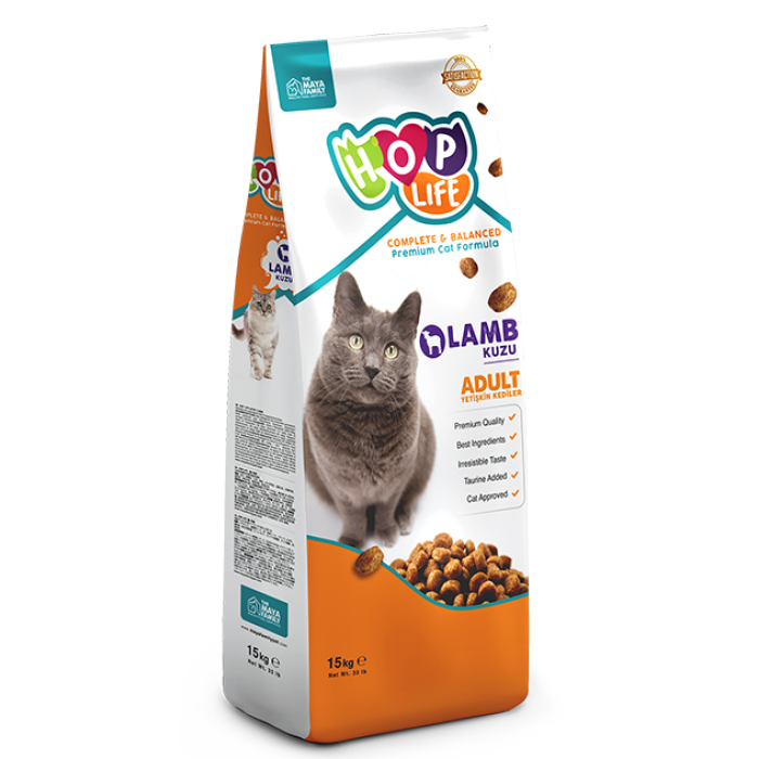 Yetişkin Kedi Maması Hop Life CAT - LAMB KUZU