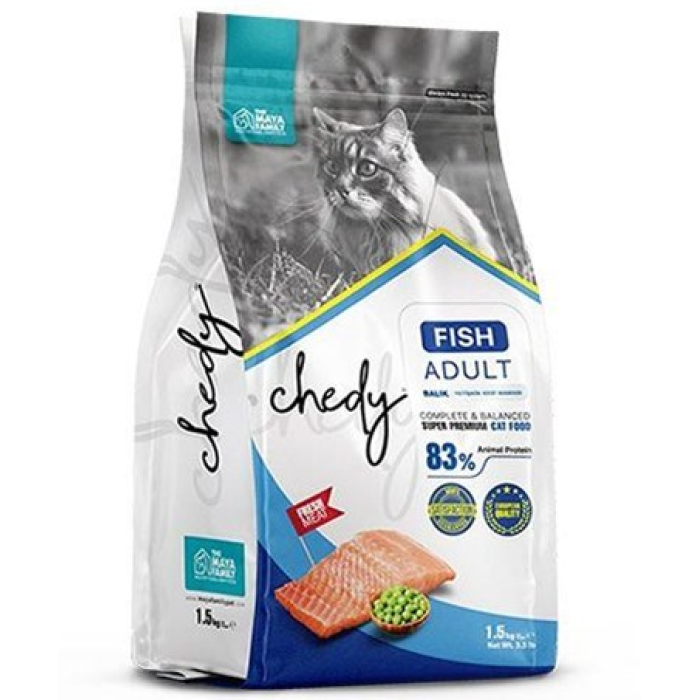 Chedy Yetişkin Balıklı Kedi Maması 10kg + 1.5kg Hediye