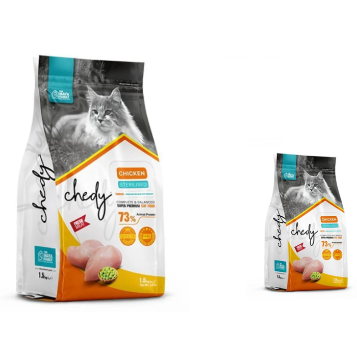 Chedy Adult Cats Tavuklu 10kg alana 1.5kg HEDİYE