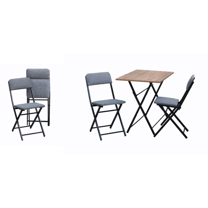 Kare Masa 4 Ad Bistro Sandalye 70x70 cm