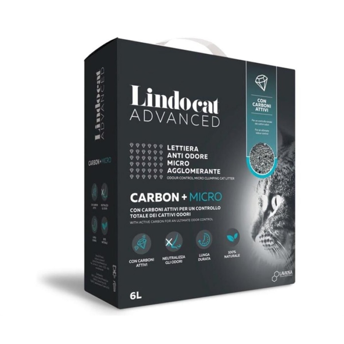 Lindocat Advanced Aktif Karbon Kedi Kumu 6 Lt