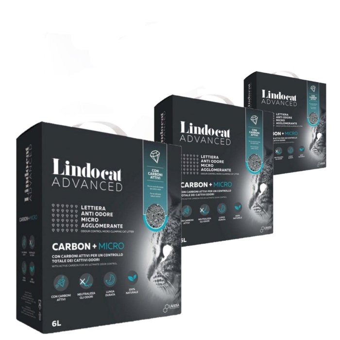 Lindocat Advanced Aktif Karbon Kedi Kumu 6 Lt