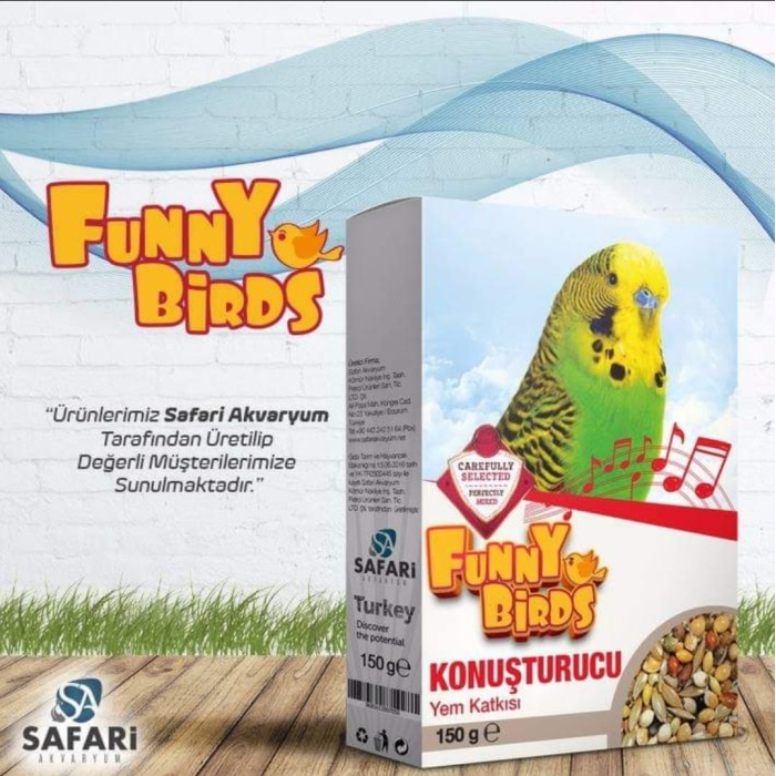 Funny Birds Muhabbet  Konuşturucu Yem  150.gr 10lu