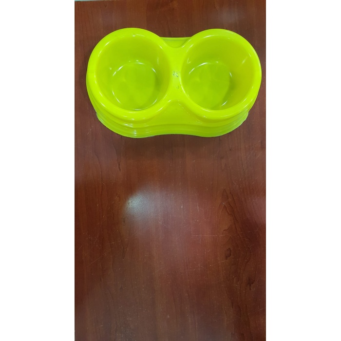 Funny Plastik 2li Oval Kedi,Köpek su ve mama kabı 1-2-3