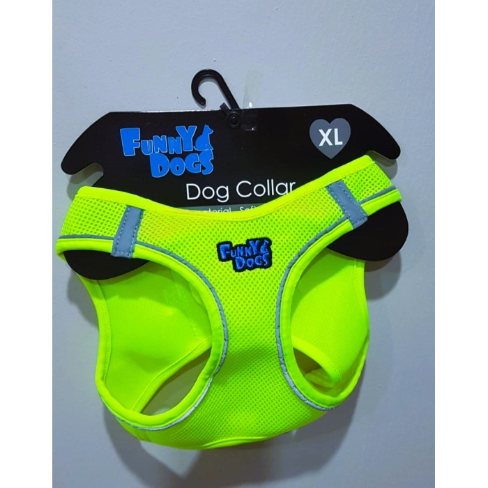 Funny Dogs Fileli Göğüs Tasması XL