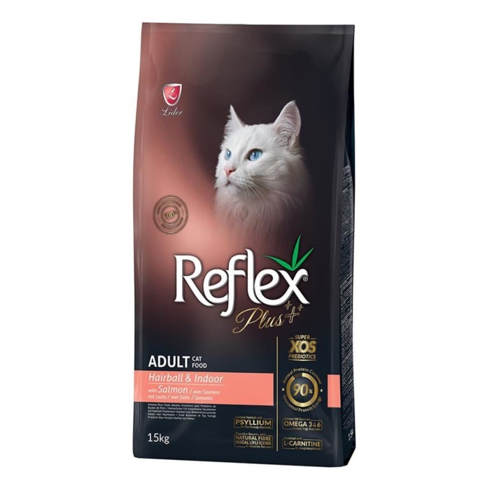 Reflex Plus Somonlu Hairball Yetişkin Kedi Maması 15kg