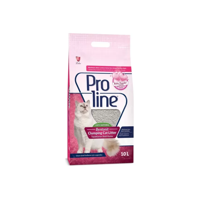 PROLİNE BENTONİT KEDİ KUMU 10 LT BABY POWDER