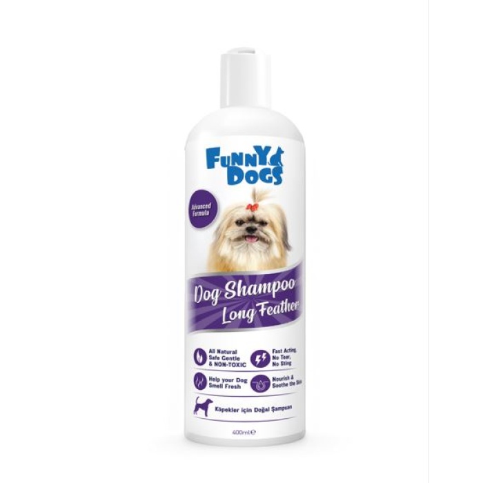 Funny Dogs Long Feather Dog Shampoo (400 ml x20 )