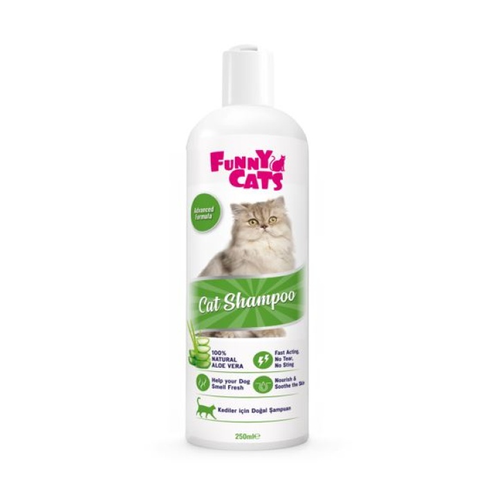 Funny Cats Cat Shampoo Aleo Vera (250 ml X 12 )