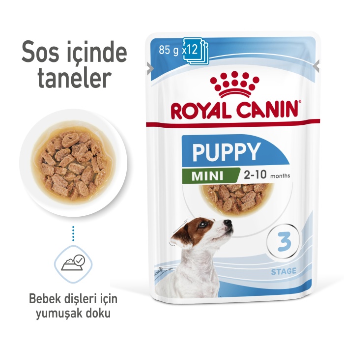 Royal Canin Mini Puppy Yaş Mama Pouch 85gr KOLİ (12 ADET)
