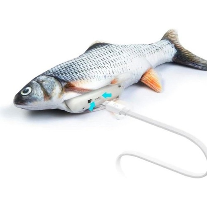 Zampa Şarjlı Hareket Eden Balık Peluş Oyuncak 30X13,5 cm
