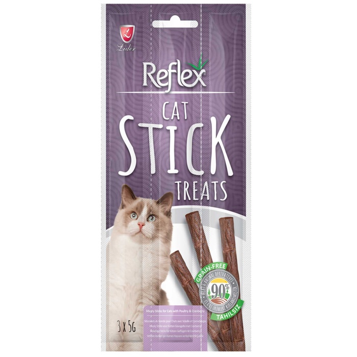 Reflex Stick Kümes Hayvanı Ve Kızılcık Kedi Ödül Çubuğu 3x5gr (35 ADET / KOLİ)