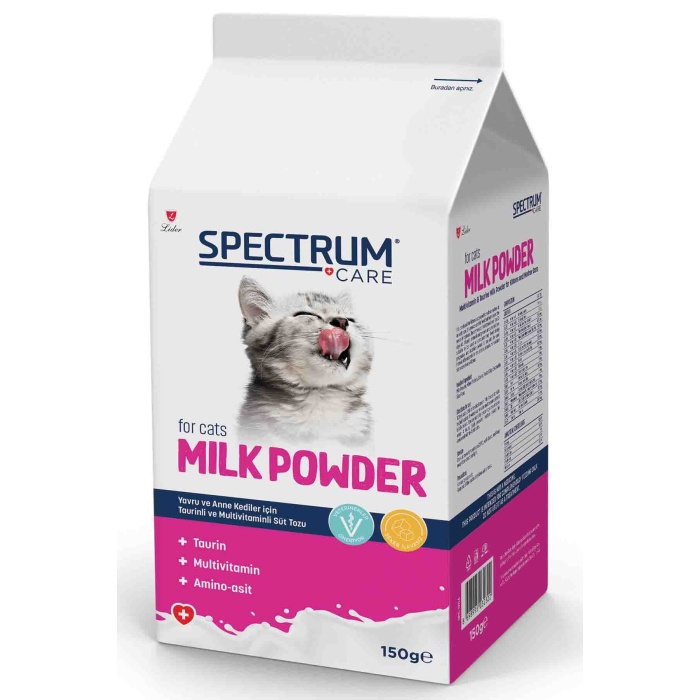 Spectrum Care Yavru Kediler için Taurin ve Multivitaminli Süt Tozu 150gr
