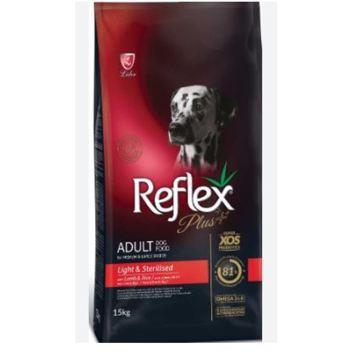 Reflex Plus Sterilised Light Kısırlaştırılmış Yetişkin Köpek Maması 15 kg