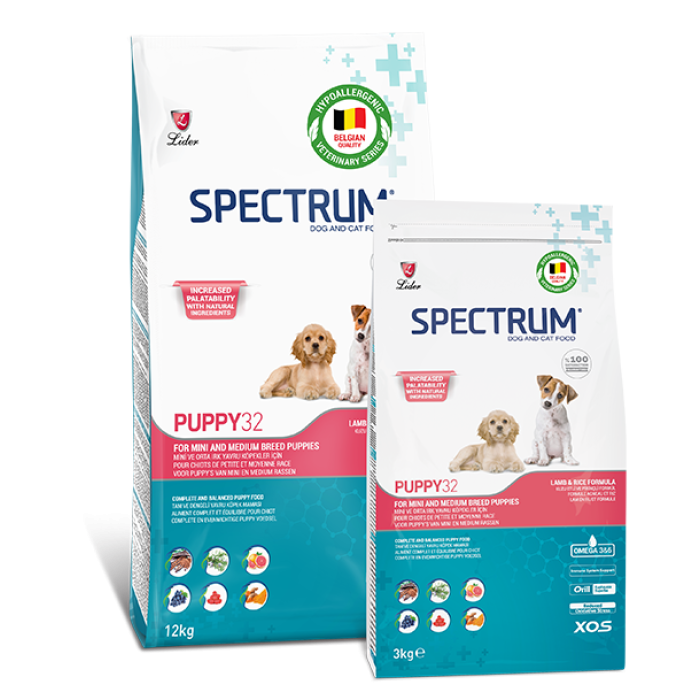 SPECTRUM PUPPY 32 MINI VE ORTA IRK YAVRU KÖPEK MAMASI 12 KG