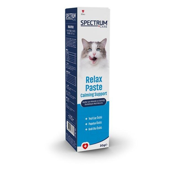 Relax Paste Kediler için Rahatlık ve Sakinliği Destekleyen Malt Macunu 24 X 30 GR
