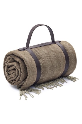 Kingcamp Elsa Beige/Coffee Kamp Battaniyesi