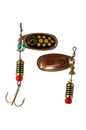 Alabalık Turna Döner Olta Kaşık - Mepps - Black Fury - Bakır-Sarı No:3