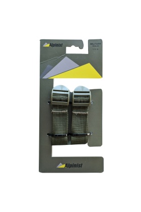 Alpinist Perlon Bant 150 cm Haki