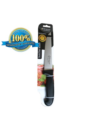 Mutfak Bıçağı - Plastik Ergonomik Sap - No: 7 - Siyah (PNG-1551-7)