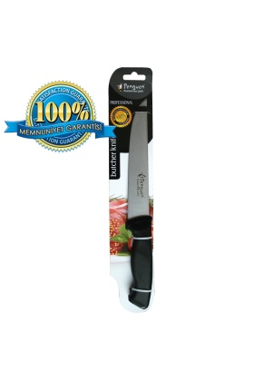 Mutfak Bıçağı - Silikon Ergonomik Sap - No: 8 - Kırmızı (PNG-1559-8)