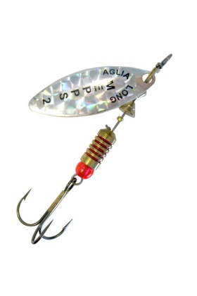 Alabalık Turna Döner Olta Kaşık - Mepps - Aglia Long Rainbo Söğüt Gri No:1